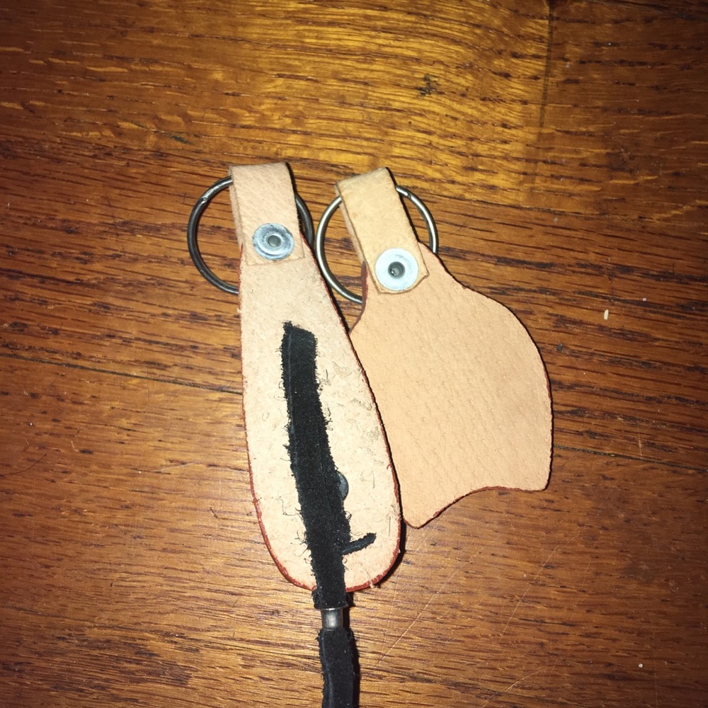 Genuine Leather Handmade Keychains - Picture 3 of 3